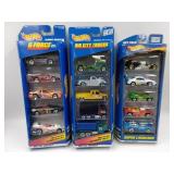 (3)  5 CAR HOT WHEELS GIFT PACKS IN ORIGINAL