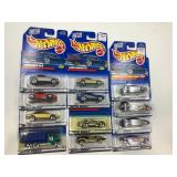 LOT OF 12 HOT WHEELS CARS IN ORIGINAL PACKAGE