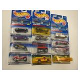 LOT OF 12 HOT WHEELS CARS IN ORIGINAL PACKAGE