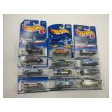 LOT OF 12 HOT WHEELS CARS IN ORIGINAL PACKAGE
