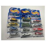 LOT OF 12 HOT WHEELS CARS IN ORIGINAL PACKAGE