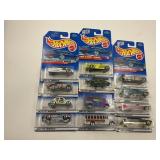 HOT WHEELS LOT OF 3 SETS - 12 CARS TOTAL - NEW IN
