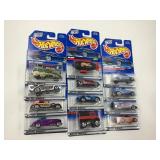 LOT OF 12 HOT WHEELS CARS IN ORIGINAL PACKAGE