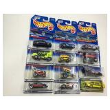 LOT OF 12 HOT WHEELS CARS IN ORIGINAL PACKAGE