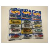 LOT OF 12 HOT WHEELS CARS IN ORIGINAL PACKAGE