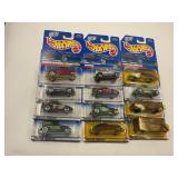 LOT OF 12 HOT WHEELS CARS IN ORIGINAL PACKAGE