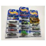 LOT OF 12 HOT WHEELS CARS IN ORIGINAL PACKAGE