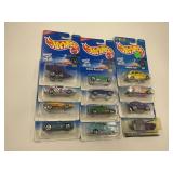 LOT OF 12 HOT WHEELS CARS IN ORIGINAL PACKAGE