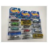 LOT OF 12 HOT WHEELS CARS IN ORIGINAL PACKAGE