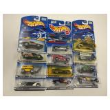 LOT OF 12 HOT WHEELS CARS IN ORIGINAL PACKAGE