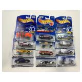 LOT OF 12 HOT WHEELS CARS IN ORIGINAL PACKAGE