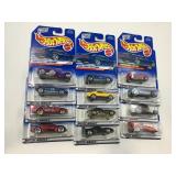 LOT OF 12 HOT WHEELS CARS IN ORIGINAL PACKAGE