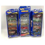 (3)  5 CAR HOT WHEELS GIFT PACKS IN ORIGINAL