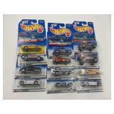 LOT OF 12 HOT WHEELS CARS IN ORIGINAL PACKAGE