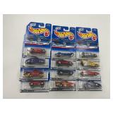 LOT OF 12 HOT WHEELS CARS IN ORIGINAL PACKAGE