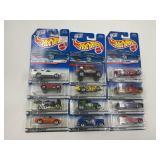 LOT OF 12 HOT WHEELS CARS IN ORIGINAL PACKAGE