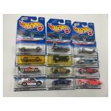 LOT OF 12 HOT WHEELS CARS IN ORIGINAL PACKAGE
