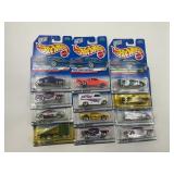 LOT OF 12 HOT WHEELS CARS IN ORIGINAL PACKAGE