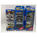 (3)  5 CAR HOT WHEELS GIFT PACKS IN ORIGINAL