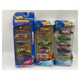 (3)  5 CAR HOT WHEELS GIFT PACKS IN ORIGINAL
