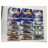 LOT OF 12 HOT WHEELS CARS IN ORIGINAL PACKAGE