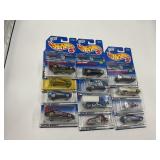 LOT OF 12 HOT WHEELS CARS IN ORIGINAL PACKAGE