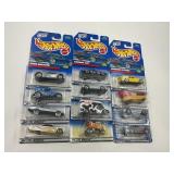 LOT OF 12 HOT WHEELS CARS IN ORIGINAL PACKAGE