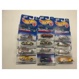 LOT OF 12 HOT WHEELS CARS IN ORIGINAL PACKAGE