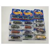 LOT OF 12 HOT WHEELS CARS IN ORIGINAL PACKAGE