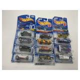 LOT OF 12 HOT WHEELS CARS IN ORIGINAL PACKAGE