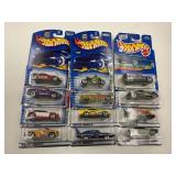 LOT OF 12 HOT WHEELS CARS IN ORIGINAL PACKAGE