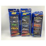 (3)  5 CAR HOT WHEELS GIFT PACKS IN ORIGINAL