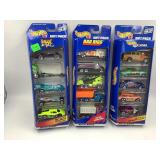 (3)  5 CAR HOT WHEELS GIFT PACKS IN ORIGINAL
