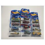 LOT OF 12 HOT WHEELS CARS IN ORIGINAL PACKAGE