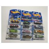 LOT OF 12 HOT WHEELS CARS IN ORIGINAL PACKAGE