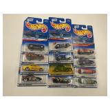 LOT OF 12 HOT WHEELS CARS IN ORIGINAL PACKAGE