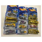 LOT OF 12 HOT WHEELS CARS IN ORIGINAL PACKAGE