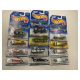LOT OF 12 HOT WHEELS CARS IN ORIGINAL PACKAGE