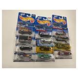 LOT OF 12 HOT WHEELS CARS IN ORIGINAL PACKAGE