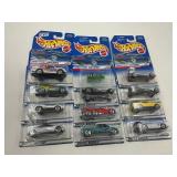 LOT OF 12 HOT WHEELS CARS IN ORIGINAL PACKAGE