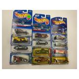 LOT OF 12 HOT WHEELS CARS IN ORIGINAL PACKAGE