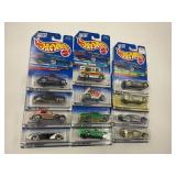 HOT WHEELS LOT OF 3 SETS - 12 CARS TOTAL - NEW IN