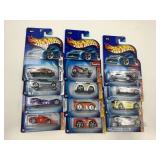 LOT OF 12 HOT WHEELS CARS IN ORIGINAL PACKAGE