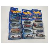 LOT OF 12 HOT WHEELS CARS IN ORIGINAL PACKAGE