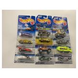 LOT OF 12 HOT WHEELS CARS IN ORIGINAL PACKAGE