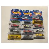 LOT OF 12 HOT WHEELS CARS IN ORIGINAL PACKAGE