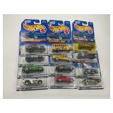LOT OF 12 HOT WHEELS CARS IN ORIGINAL PACKAGE