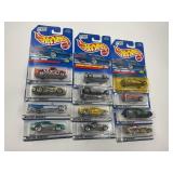 LOT OF 12 HOT WHEELS CARS IN ORIGINAL PACKAGE