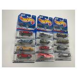 LOT OF 12 HOT WHEELS CARS IN ORIGINAL PACKAGE