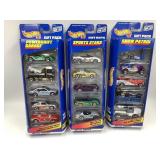 (3)  5 CAR HOT WHEELS GIFT PACKS IN ORIGINAL